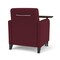 Lesro Siena Lounge Reception Guest Chair W/ Swivel Tablet, 27 in W 29.5 in L 32.5 in H SN1101 - alternate 3